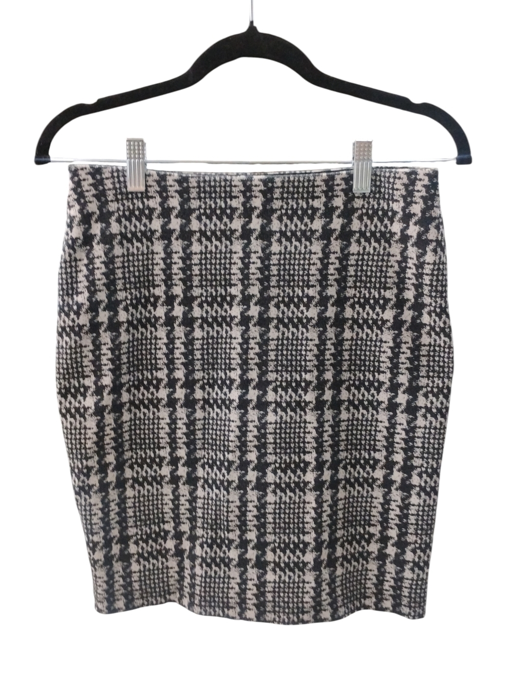 Ann Taylor Black and White Plaid Pencil Skirt SZ 0 P